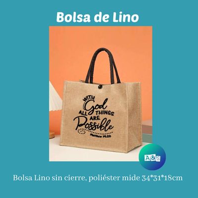 BOLSAS DE LINO PARA DIOS TODO es posible