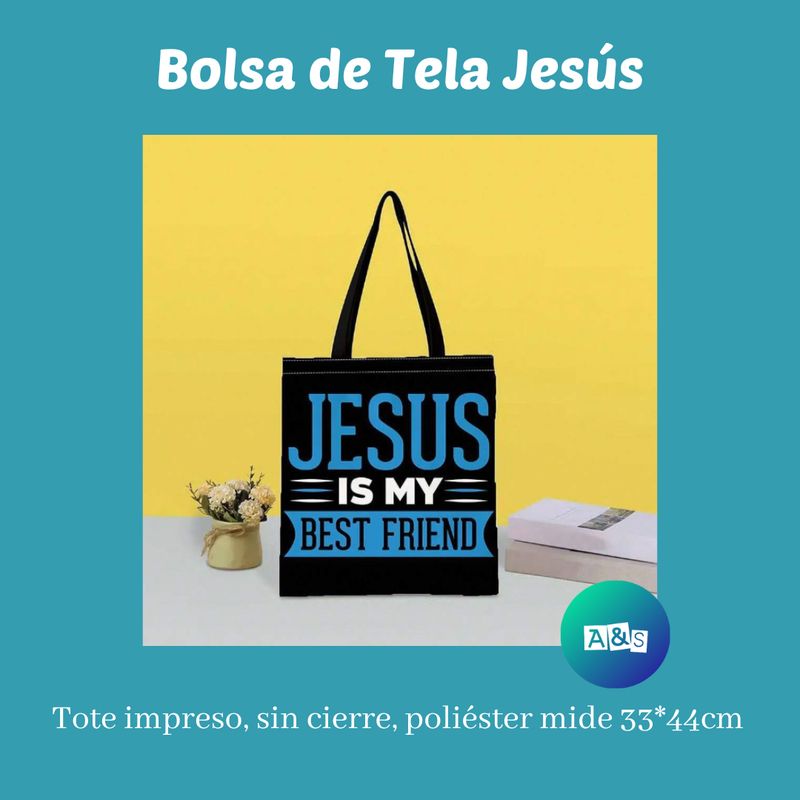 BOLSAS DE TELA JESUS  es mi mejor amigo