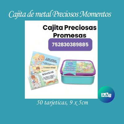 Tarjetas cajita metal Preciosos Momento Promesas Preciosas Promesas