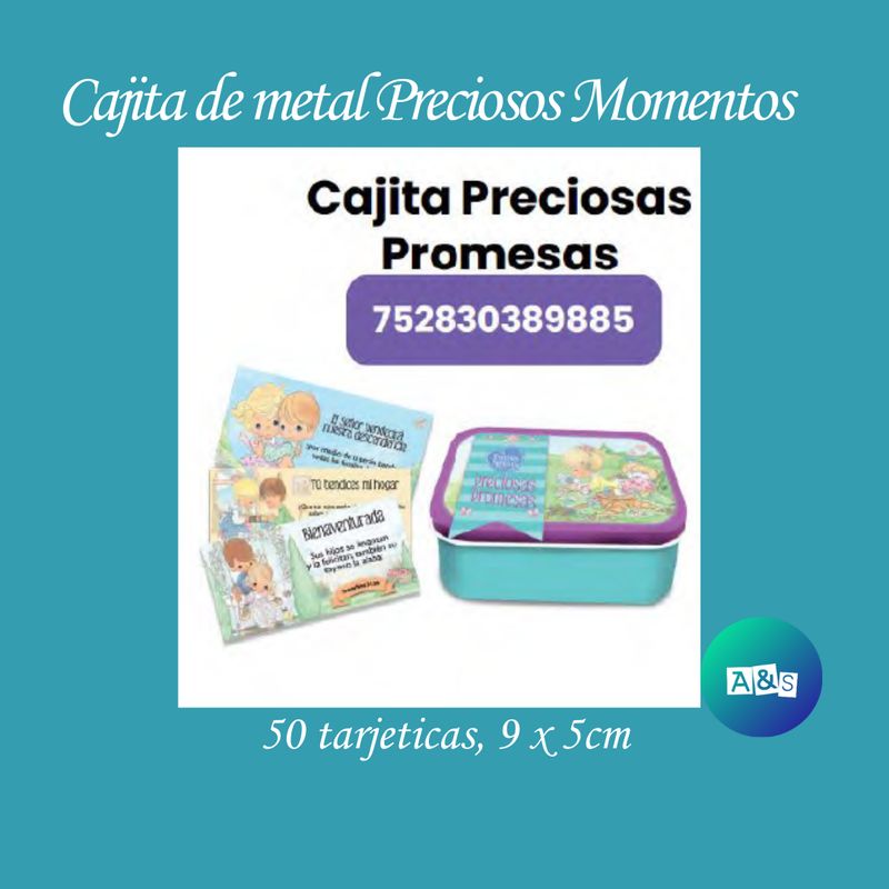Tarjetas cajita metal Preciosos Momento Promesas Preciosas Promesas