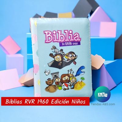 BIBLIA MI GRAN VIAJE CELESTE ZIPER RVR1960 BIBLIA MI GRAN VIAJE CELESTE ZIPER RVR1960