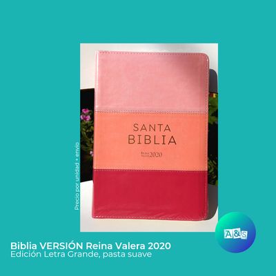 BIBLIA RVR 2020 TRICOLOR ROSA 