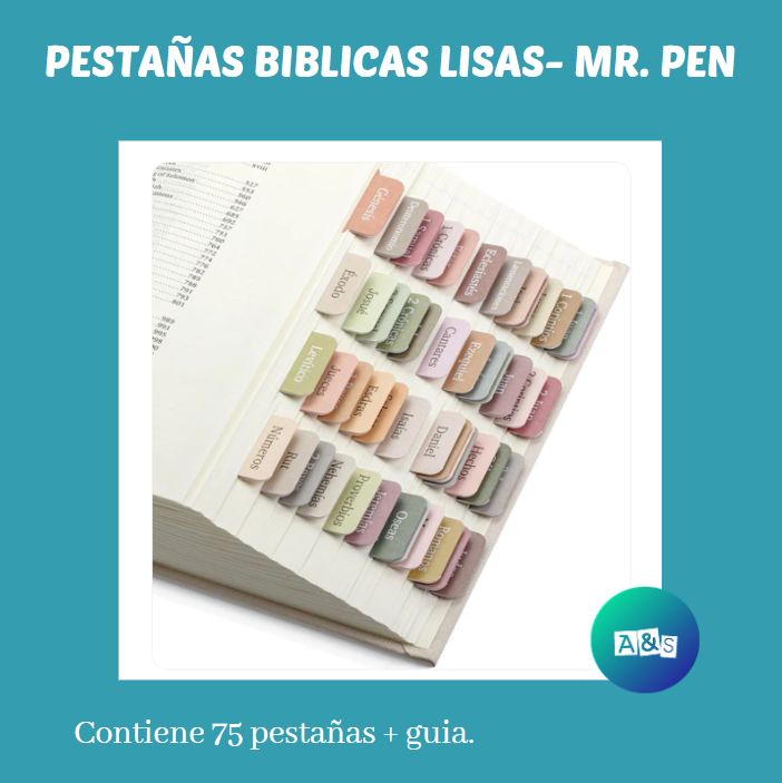 PESTAÑAS O TABS  BIBLICAS LISAS- MR. PEN