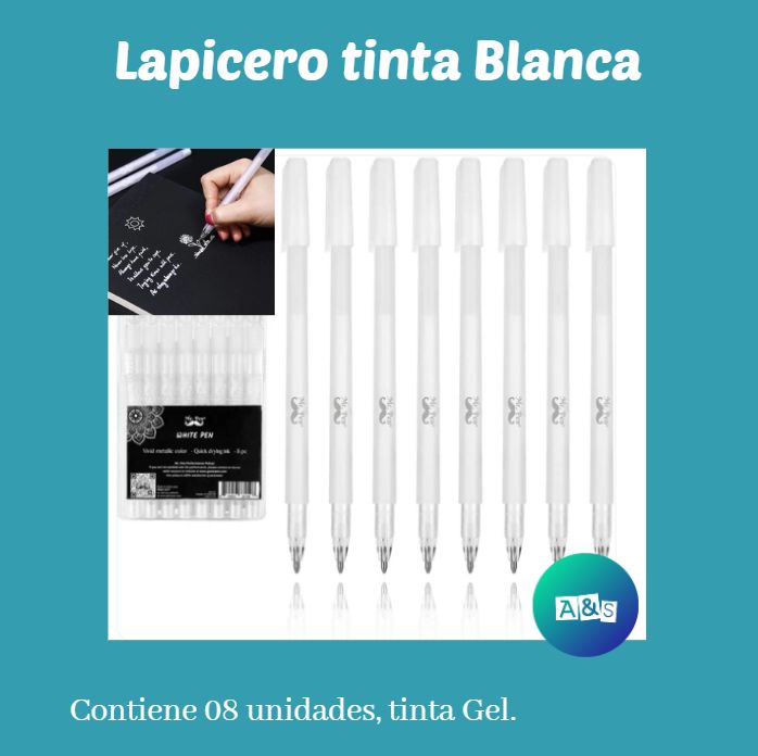 LAPICEROS BLANCOS MR. PEN ART 08