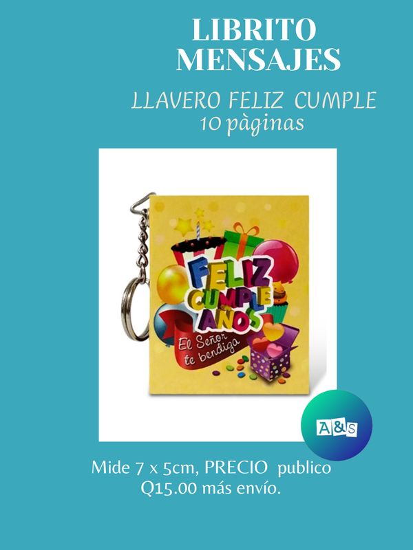 LIBRITO LLAVERO MENSAJES