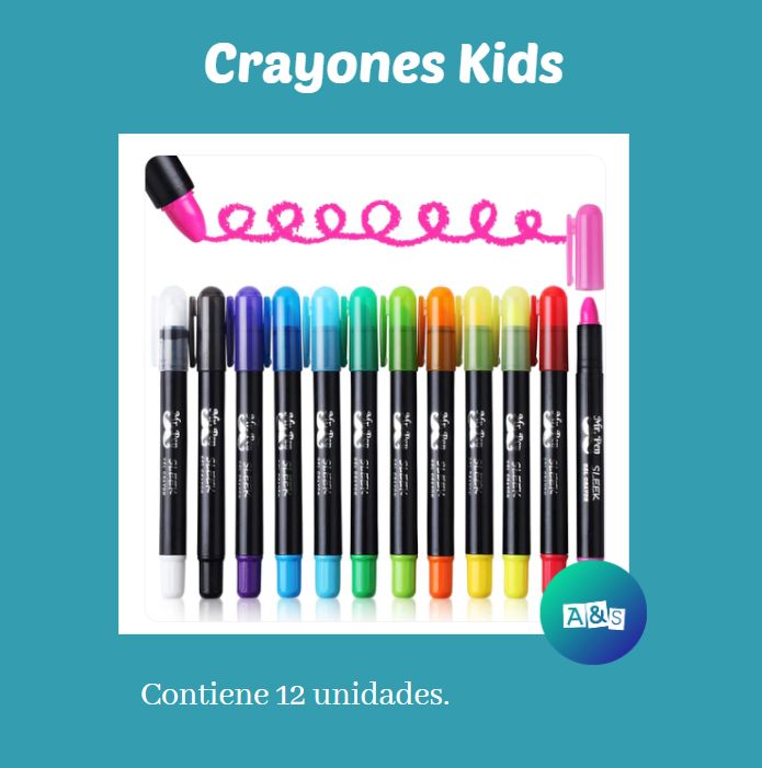Crayones Kids MR. PEN Colores  Art 12