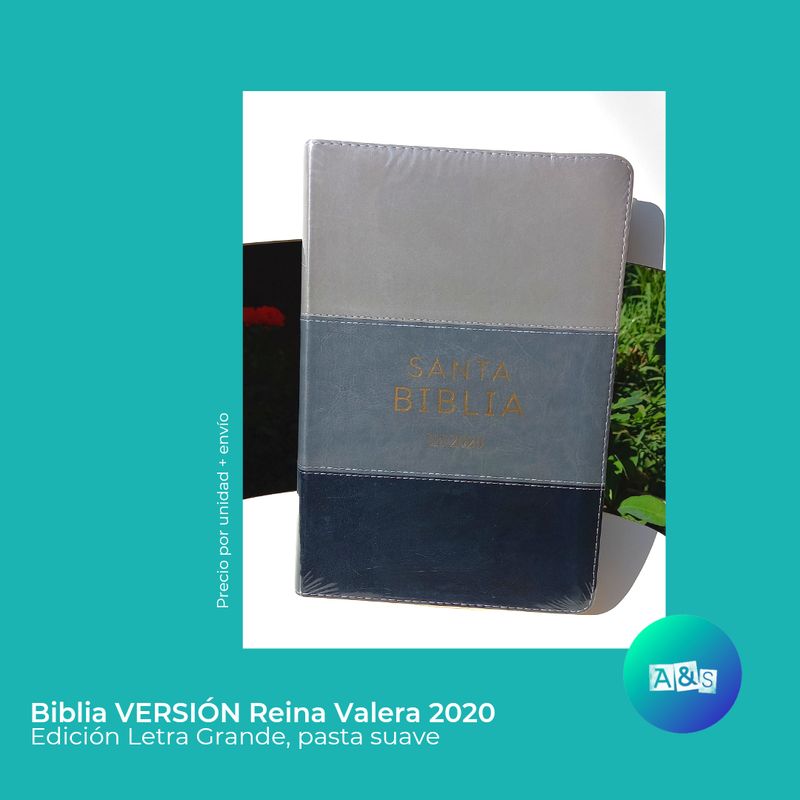 BIBLIA RVR 2020 TRICOLOR NEGRO 