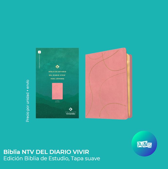 BIBLIA NTV  DEL DIARIO VIVIR JOVENES ROSA