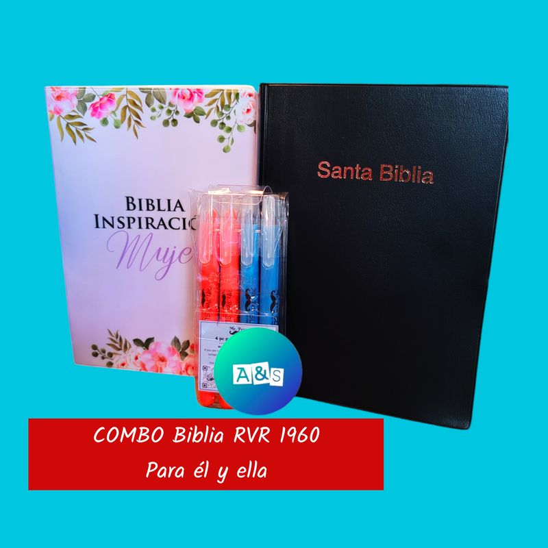 COMBO Biblia RVR 1960 Inspiración para ÉL y ELLA 