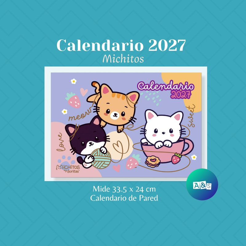 CALENDARIO 2027 MICHITOS