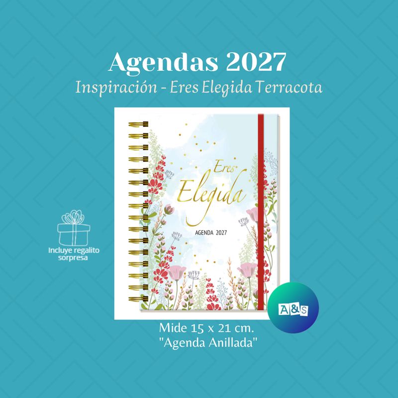 AGENDA 2027 Inspiración Eres Elegida TERRACOTA AGENDA 2027 Inspiración Eres Elegida TERRACOTA
