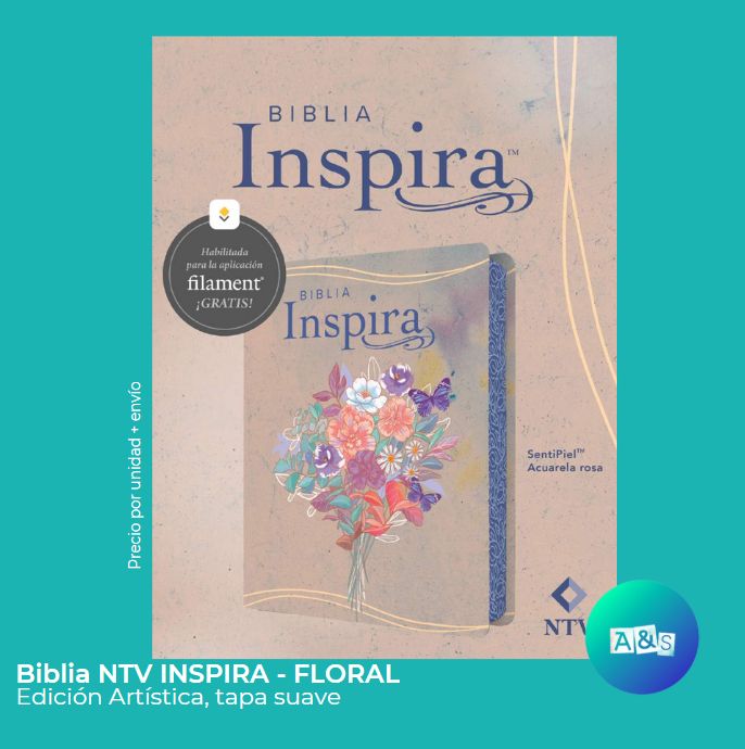 BIBLIA NTV INSPIRA - FLORAL