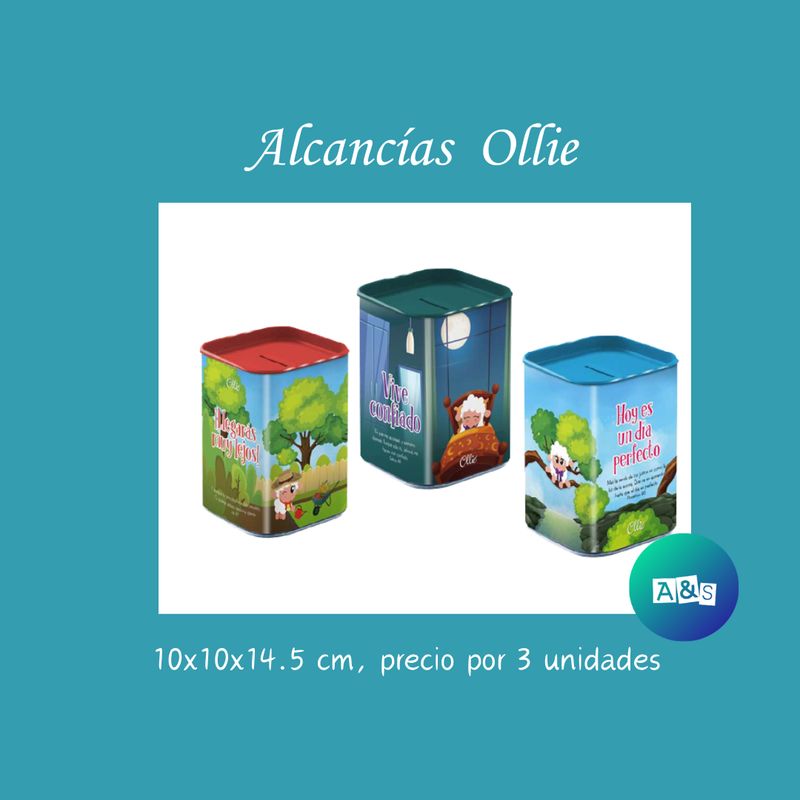 COLECCION Alcancías Metalizadas Ollie