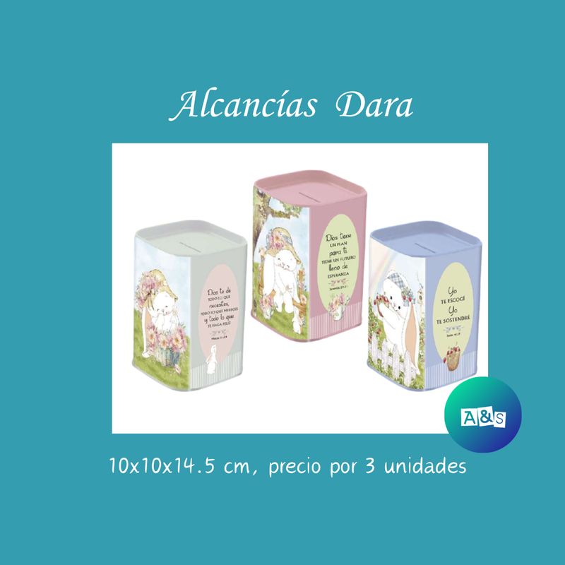 COLECCION Alcancías Metalizadas Dara