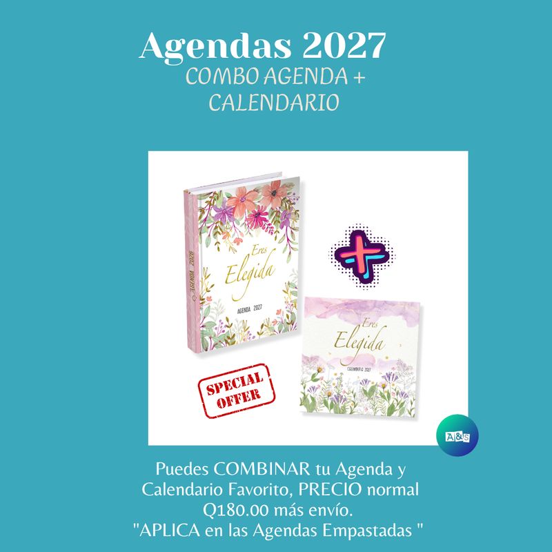 COMBO Agenda 2027 encuadernada y Calendario