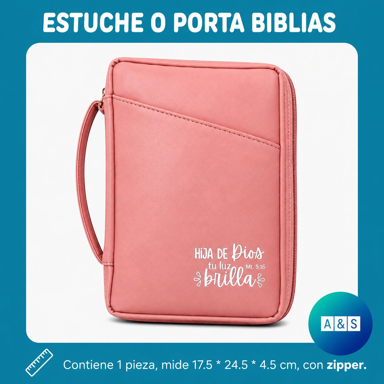 Porta Biblias Texto L Palo Rosa 
