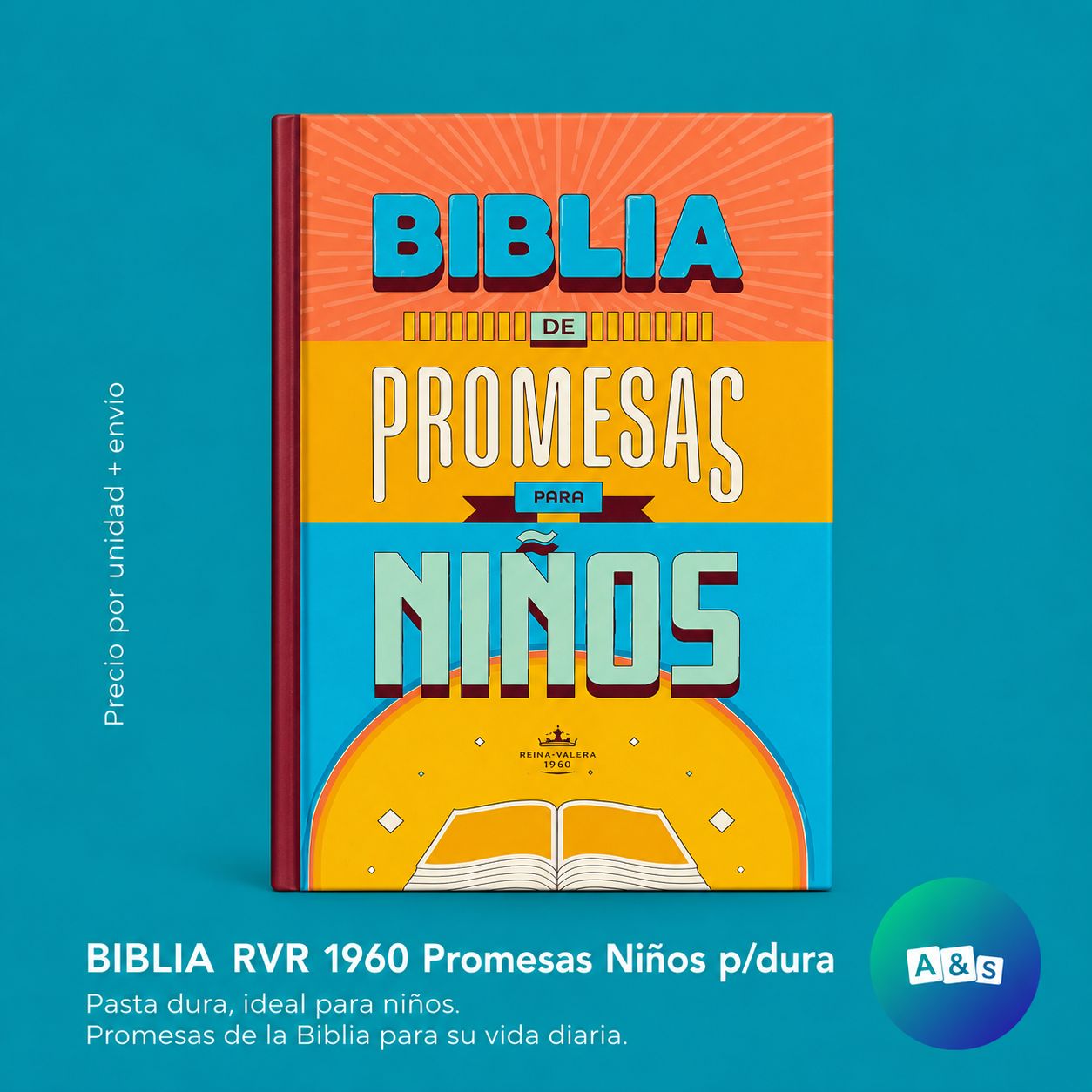 BIBLIA RVR 1960 Promesas Niños p/dura