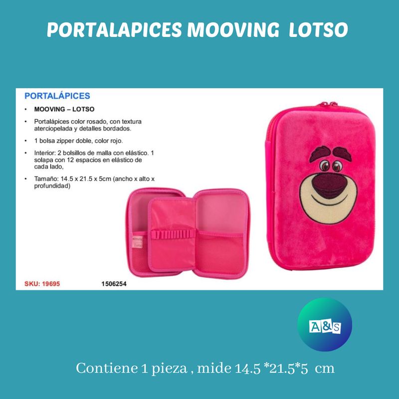 ESTUCHE O CARTUCHERA  MOOVING LOTSO