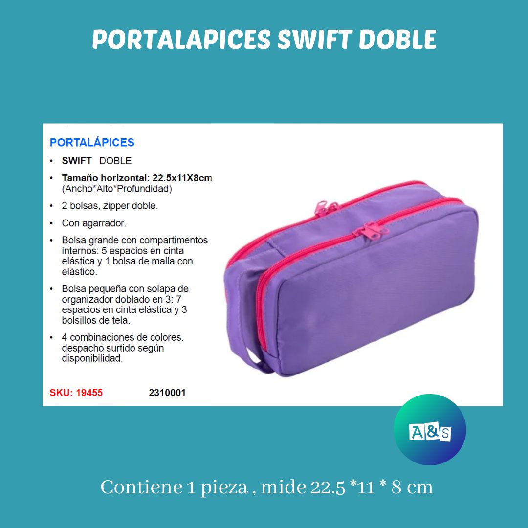 ESTUCHE O CARTUCHERA  SWIFT DOBLE