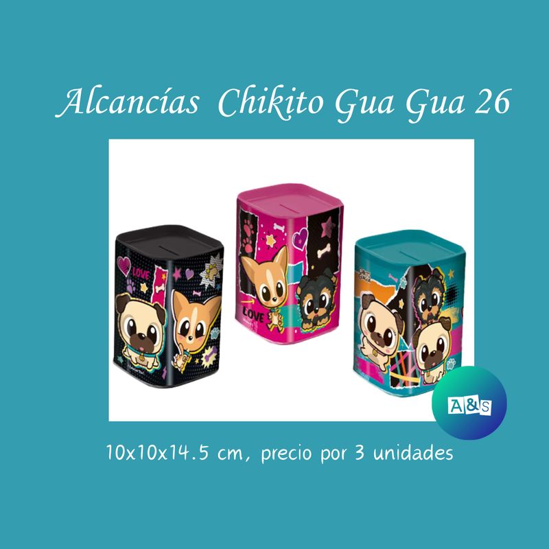 COLECCION Alcancías Metalizadas Chikito Gua Gua 26