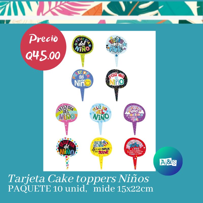 Cake Toppers Día Niños