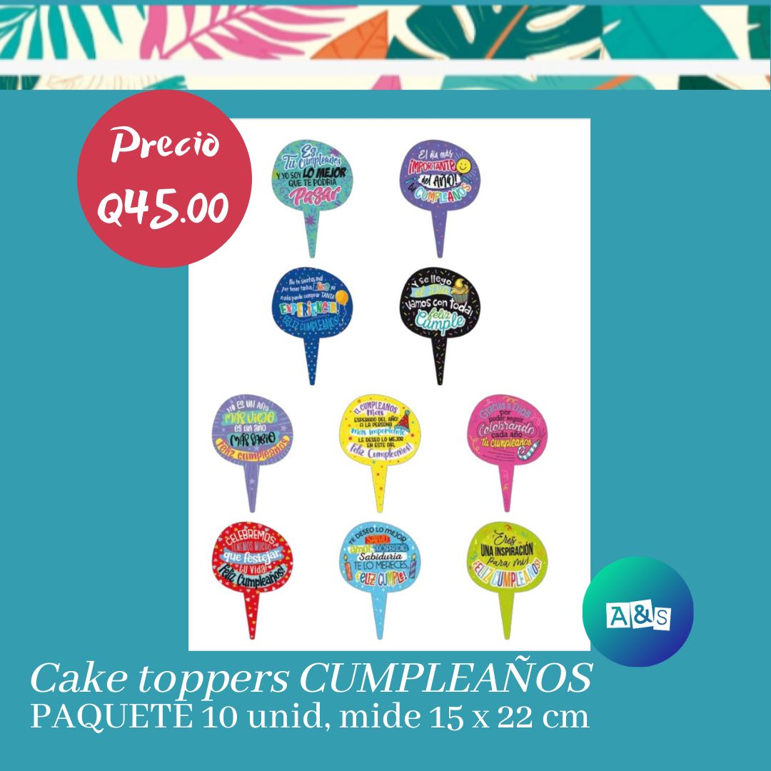Cake Toppers Cumpleaños 