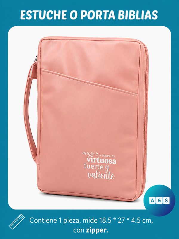 Porta Biblias Texto XL PEACH