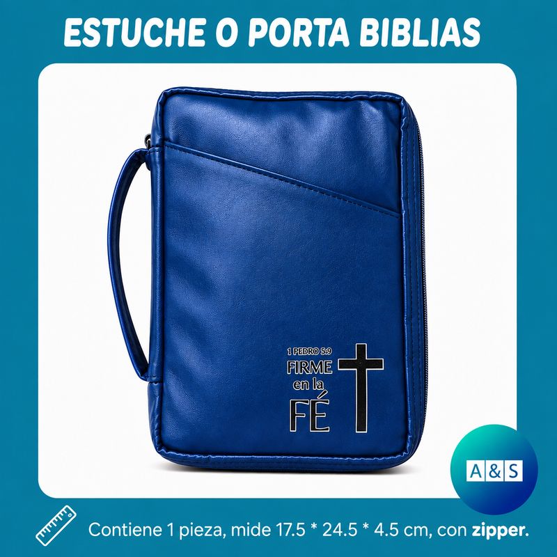 Porta Biblias Texto L AZUL
