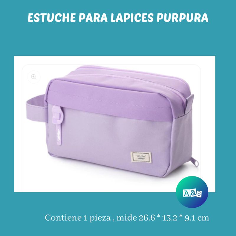 ESTUCHE PARA LAPICES PURPURA  MR. PEN
