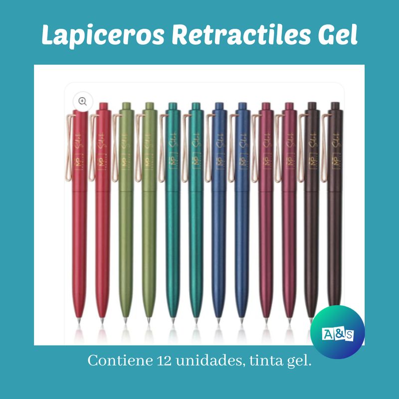 LAPICERO de Ger Retractiles Mr Pen  Color Negro Art 12