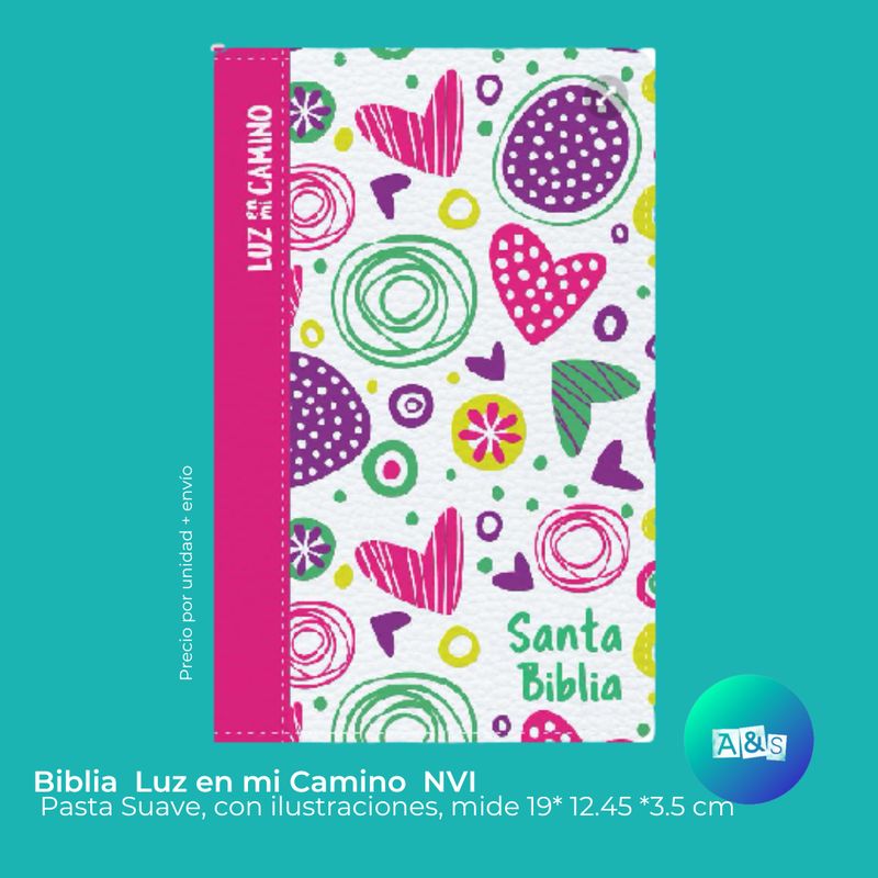 BIBLIA Niños Luz en mi Camino NVI niñas BIBLIA Niños Luz en mi Camino NVI niñas