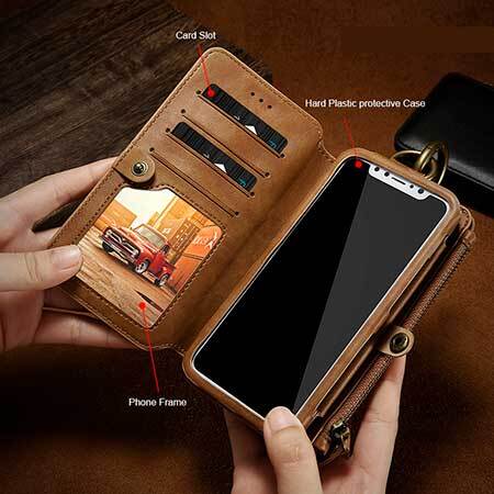 Floveme Vintage Cuero Genuino Real teléfono caso a prueba de impactos Cubierta para iPhone 7 7+ 