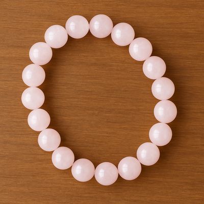 Loving Energy: Handmade Rose Quartz Stretch Bracelet