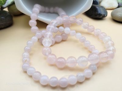 Genuine Rose Quartz Handmade Stretch Bracelet