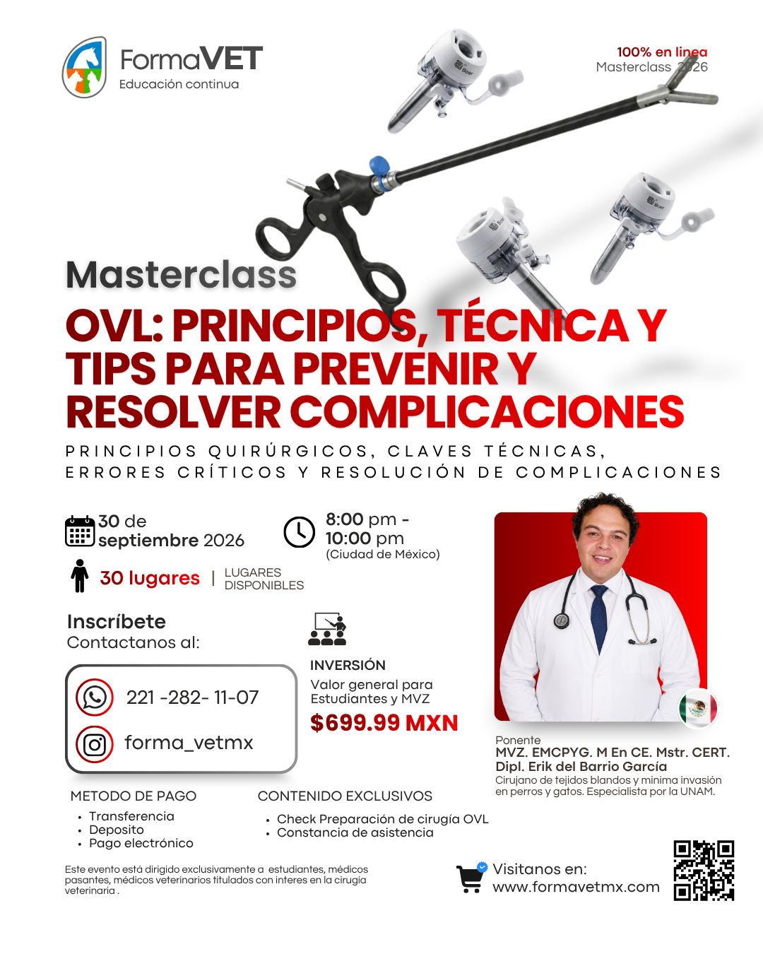 OVL: Principios, Técnica y Tips para prevenir y resolver complicaciones.