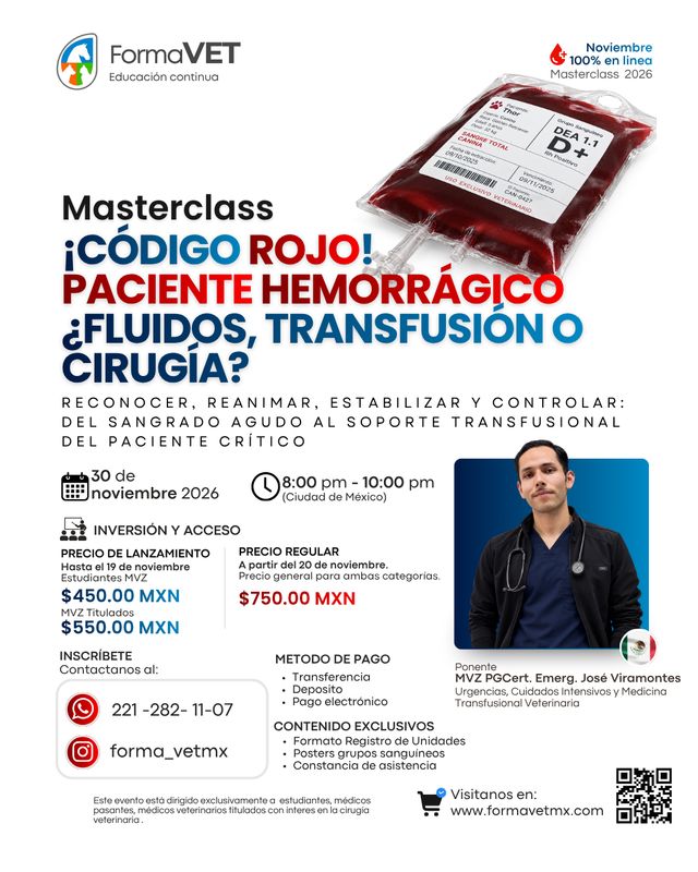 ¡Código Rojo! Paciente Hemorrágico