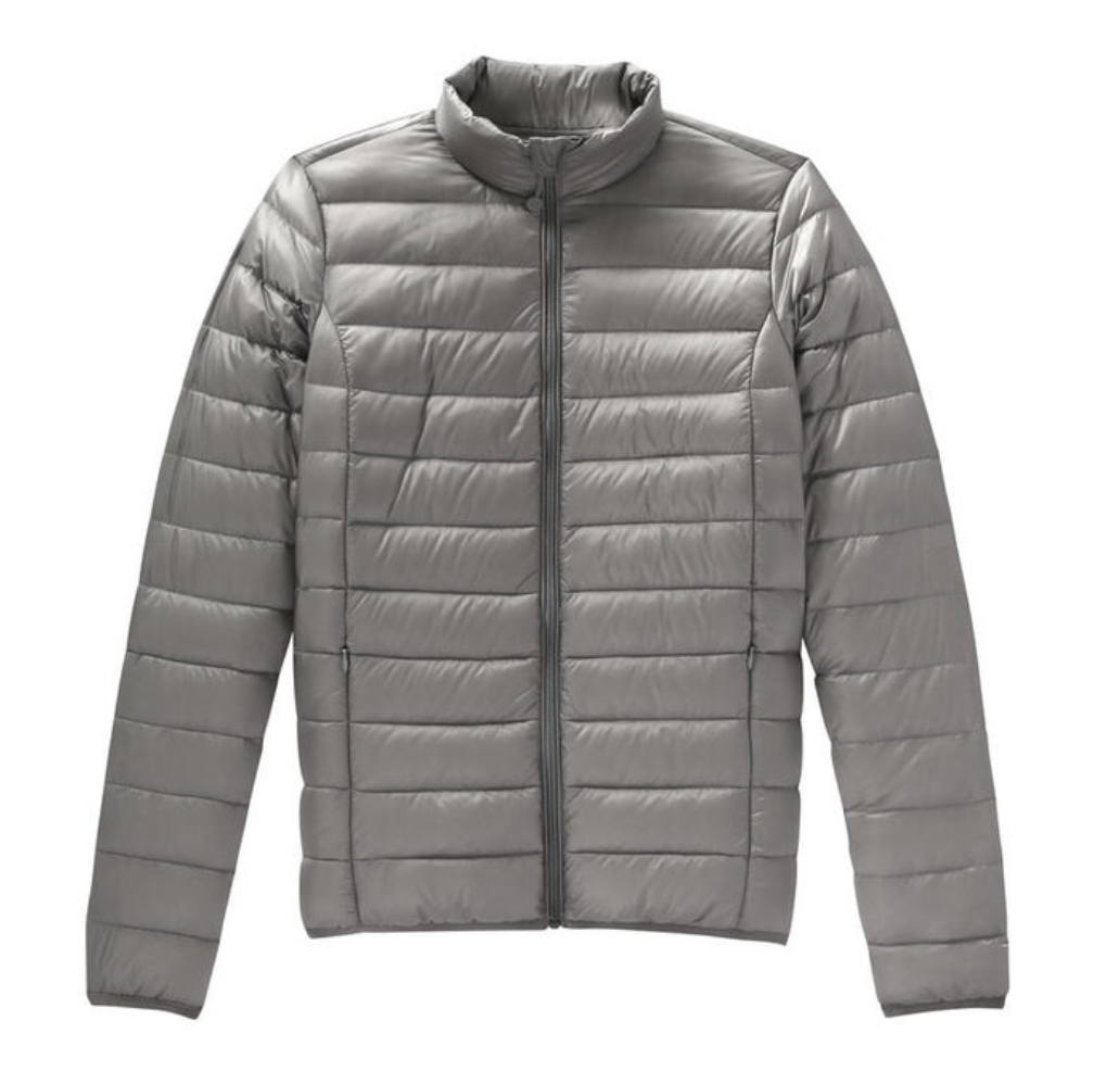Men&#39;s Puffer Jacket Water Repellent Sorona Dupont 120g/m2 Insulation Charcoal