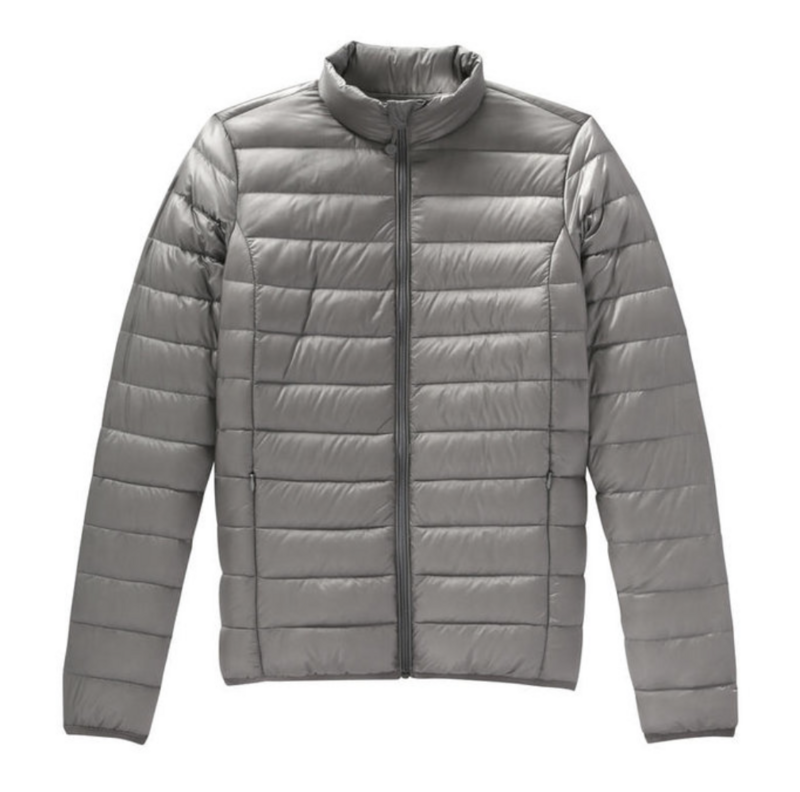 Men&#39;s Puffer Jacket Water Repellent Sorona Dupont 120g/m2 Insulation Charcoal