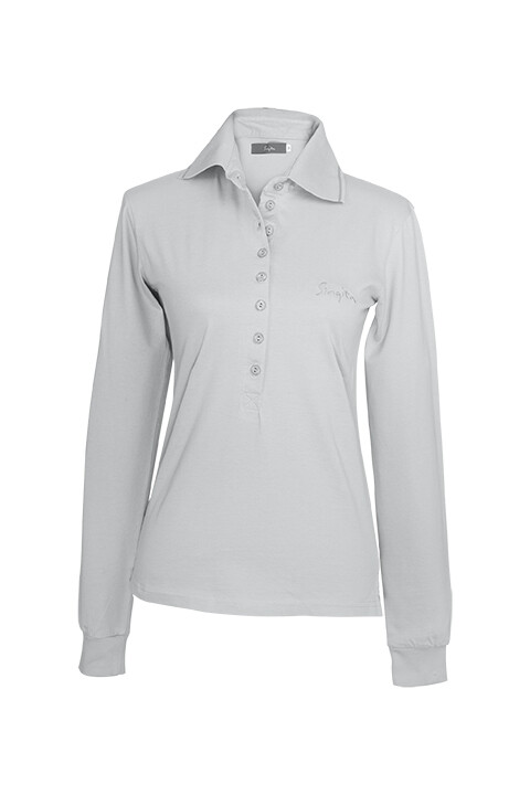 Ladies Long Sleeve Golfer Grey