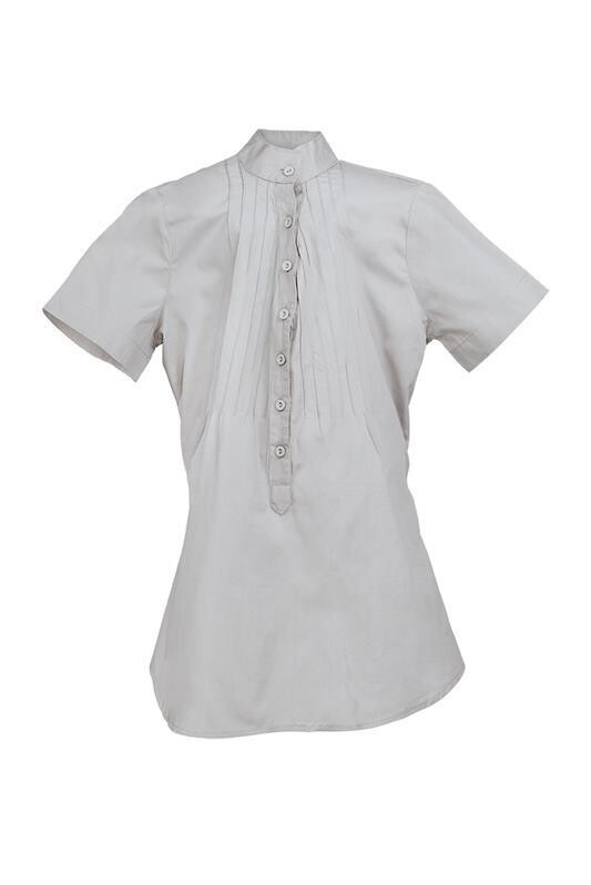 Ladies Short Sleeve Tunic Grey