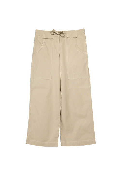 Ladies Canvas Capri Pants Sand