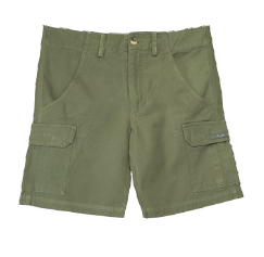 Ladies Canvas Walk Shorts Military