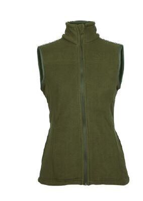 Ladies Fleece Vest Military