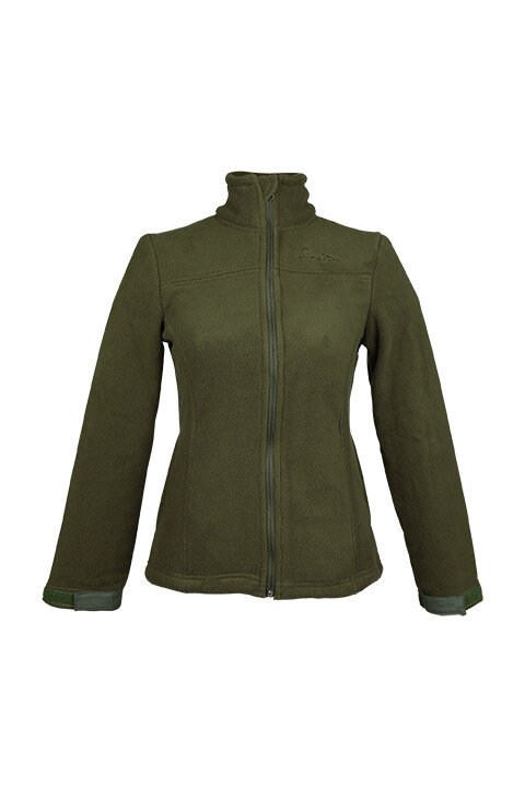 Ladies Long Sleeve Fleece Jacket Military