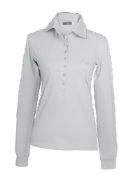 Ladies Long Sleeve Golfer Grey