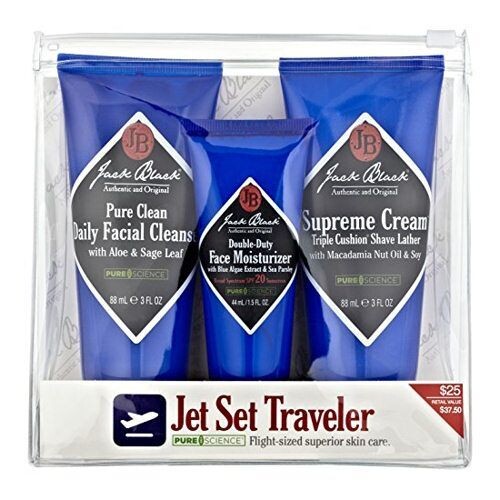 Jack Black Jet Set Traveller Pack - Cleaners/ Moisturizer/ Shave  - expired