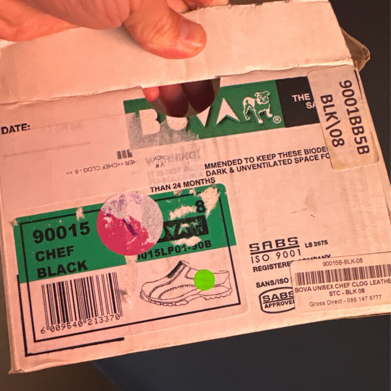 Chef Shoe Size 8