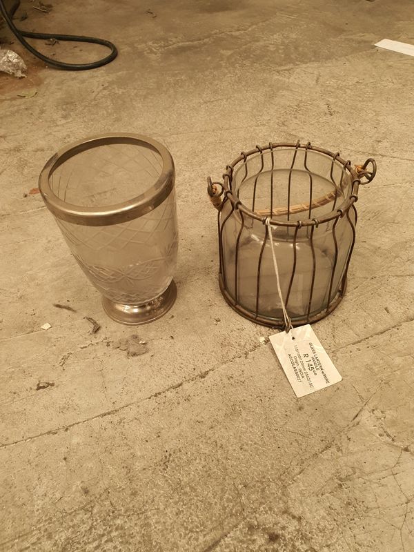 Glass candle holder - Sold separately