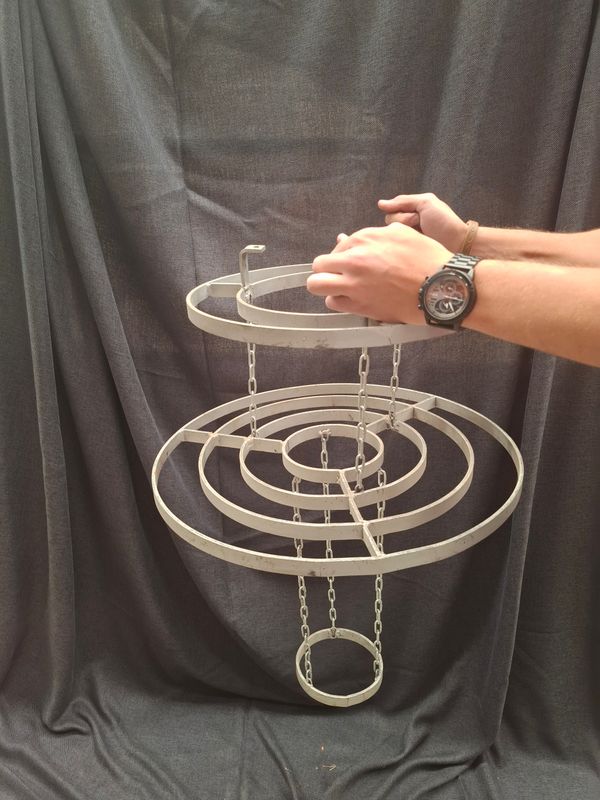 Chandelier - steel rings