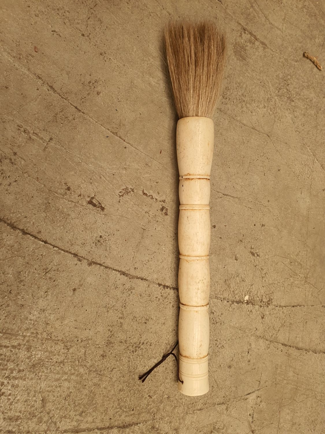 Bone brush decoration